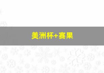 美洲杯 赛果
